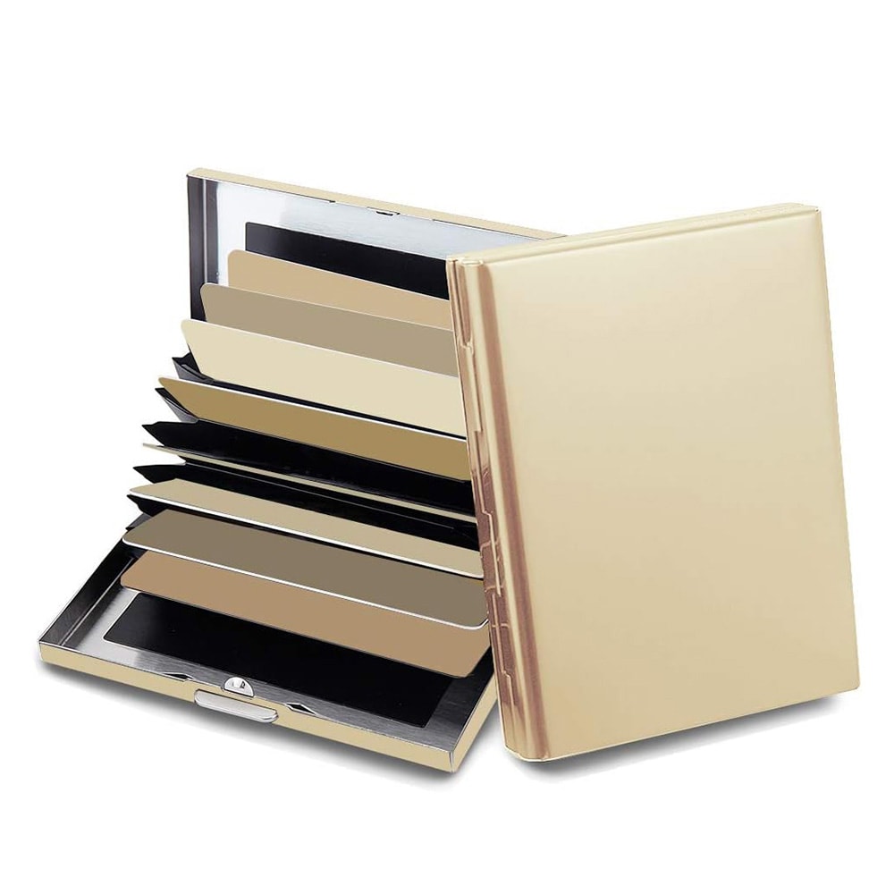 Ruostumattomasta teräksestä valmistettu korttiteline - Kulta