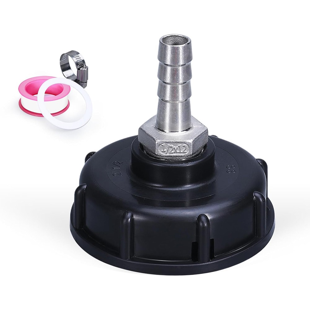 Kytkentäsovitin IBC-säiliöön S60x6mm - 12mm ruostumattomasta teräksestä valmistettuun letkukytkimeen