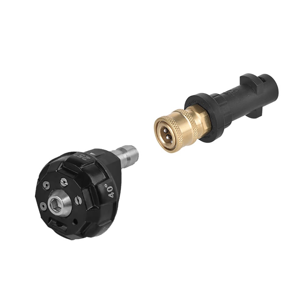 Pikaliitäntäsovitin ja 6in1-suutin Kärcherin K-sarjaan