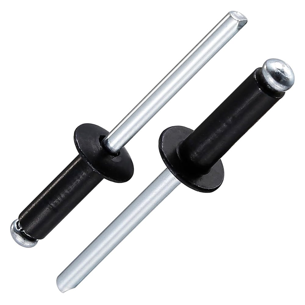 Laatikko alumiini teräs sokea niitit 500 kappaletta - Svart head