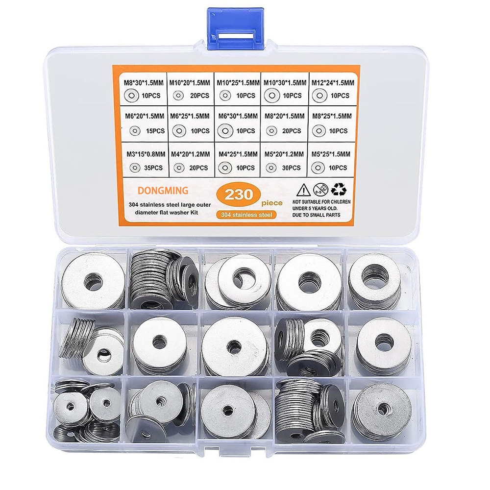 Suuren ulkohalkaisijan omaavat ruostumattomasta teräksestä valmistetut lokerot 230 kpl