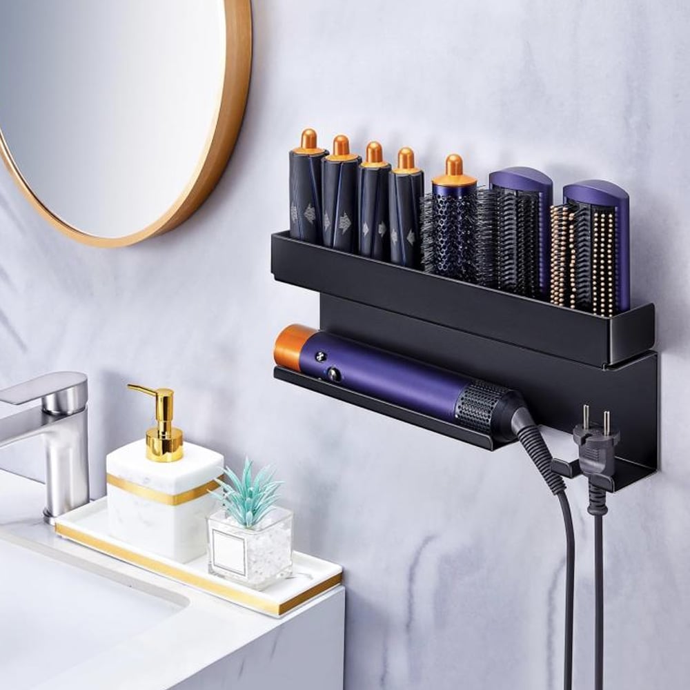 Seinäkiinnike lisävarusteille Dyson Hiustenkuivaaja - Svart