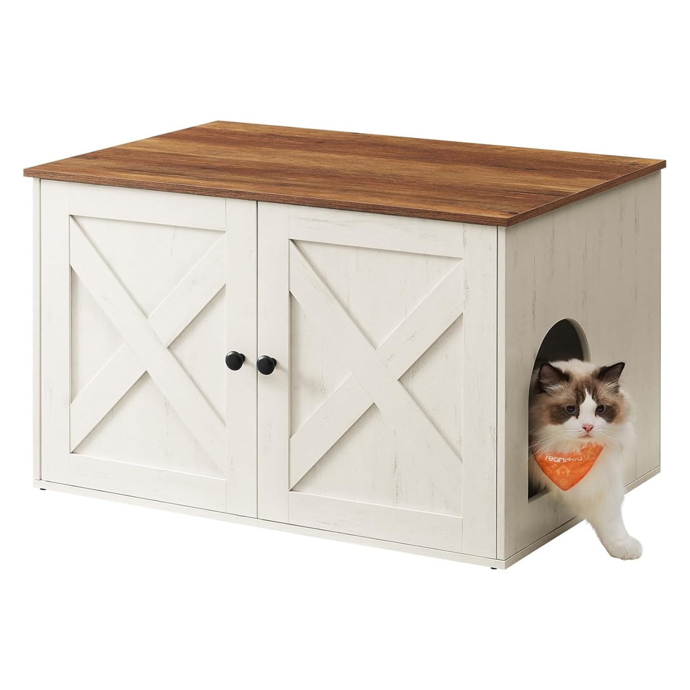 Puinen kuivikeastia – Valkoinen/Ruskea