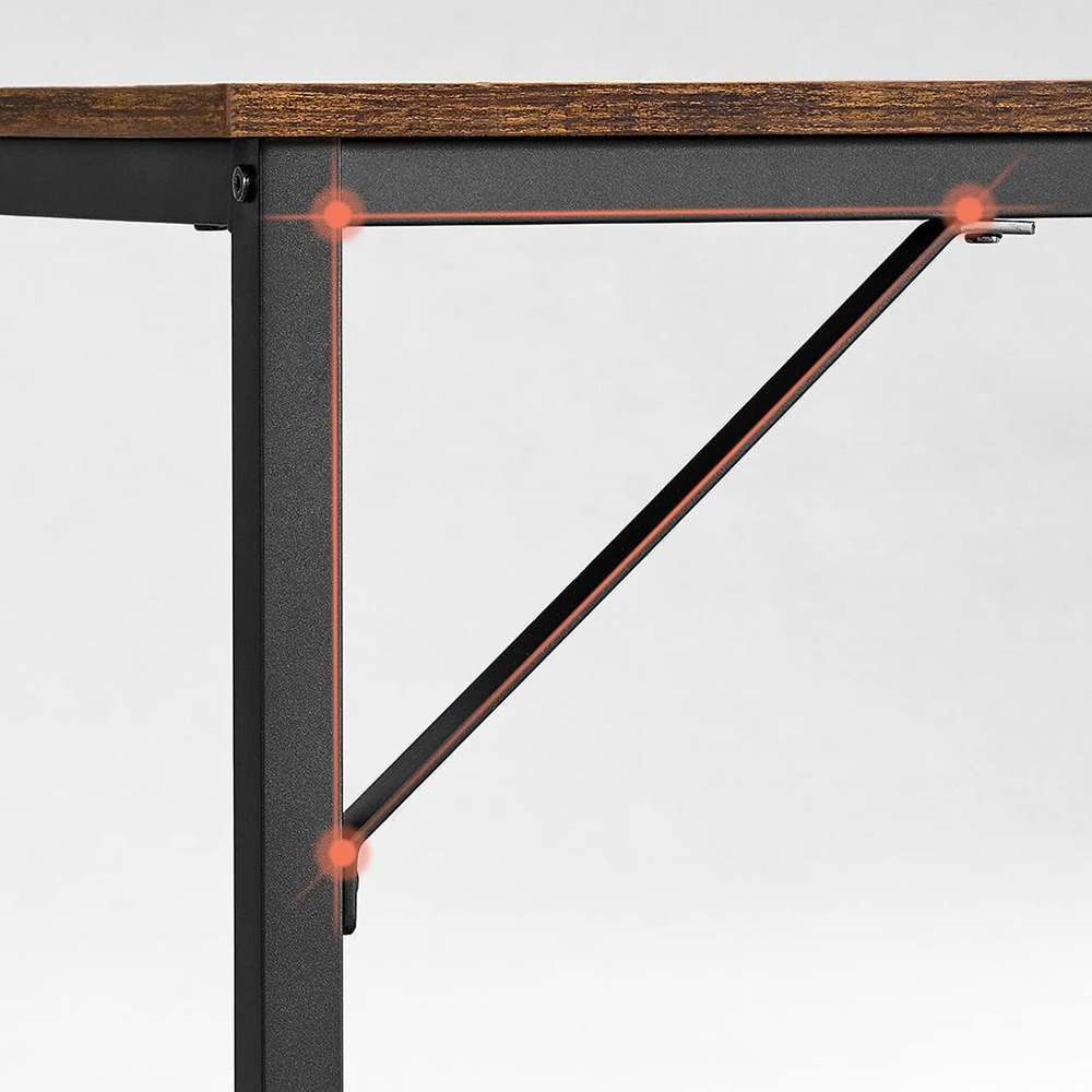 Työpöytä 80 cm – Rustic Brown/Musta