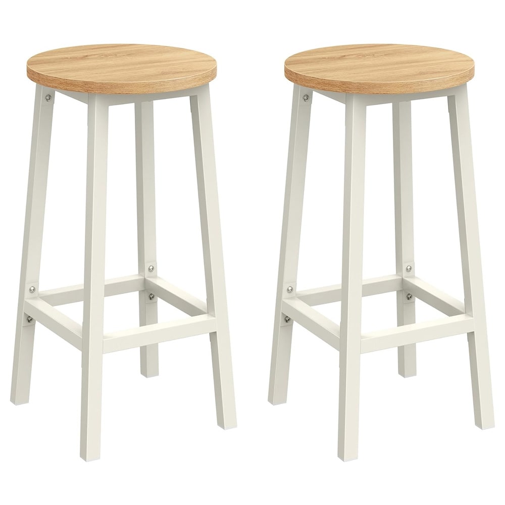 Baarijakkarat 65 cm, 2 kpl – Valkoinen/Tammi
