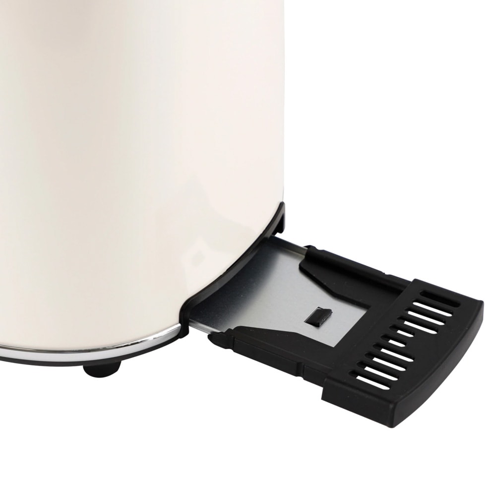 Emerio leivänpaahdin 2 viipaletta – 800 W, 7 paahtoastetta, sulatus & lämmitys, sämpyläteline, creme