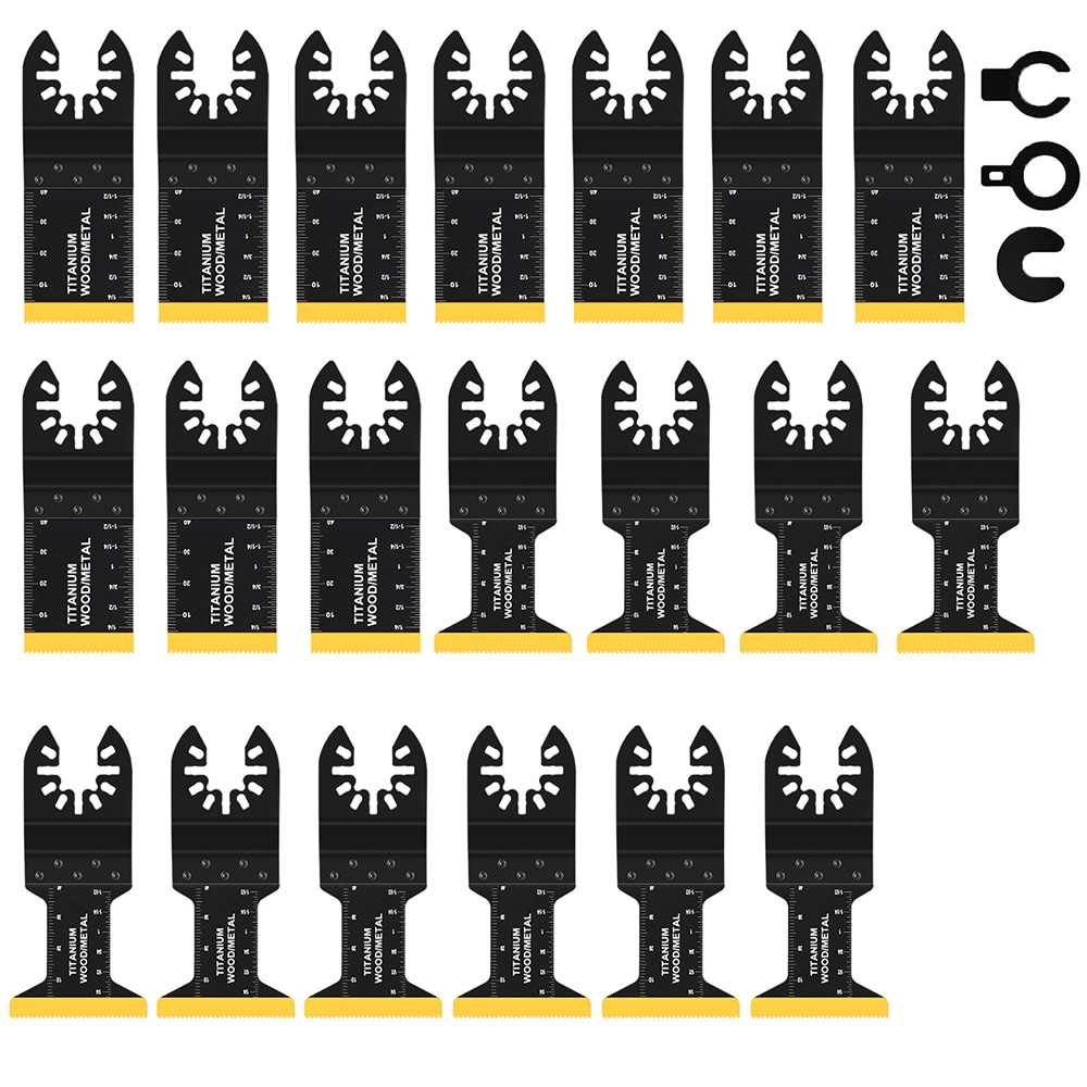 Monitoimityökalun sahanterät 23-pack - puulle, metallille ja muoville