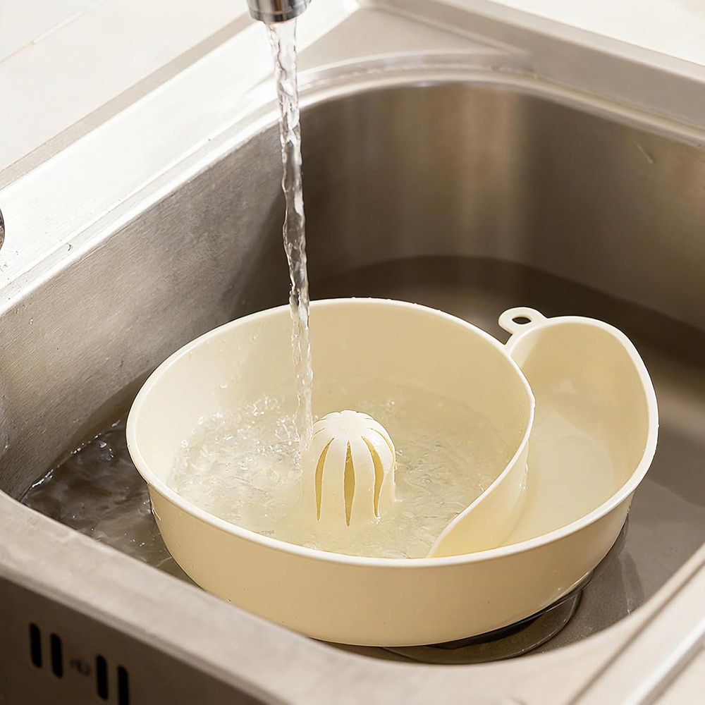 Etanan muotoinen siivilä hedelmiä ja vihanneksia varten