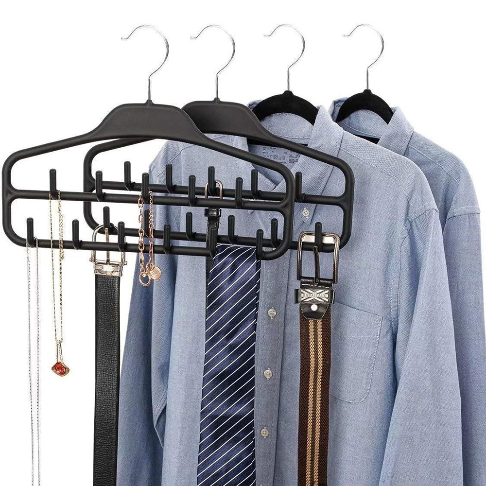 Ripustimet solmioille ja vöille, 2-pack liukastumisenestoineen