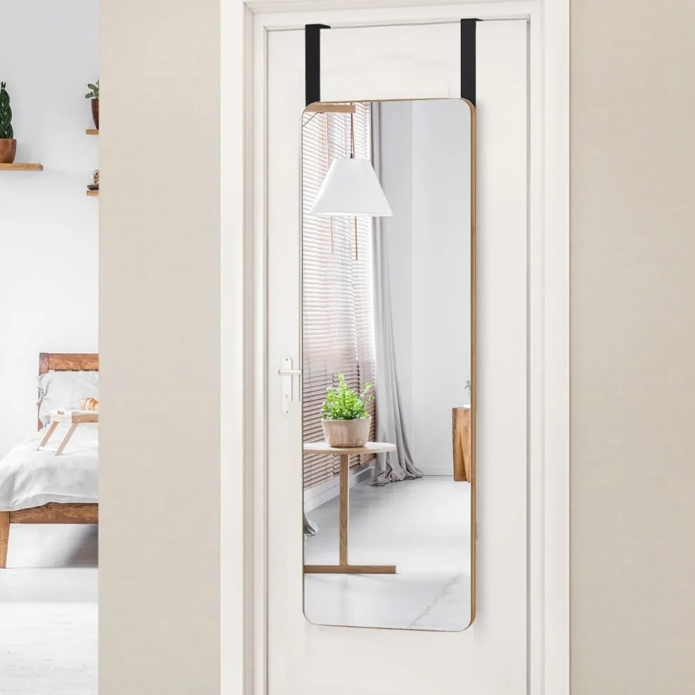 Seinäpeili / ovipeili 100 × 35 cm – Luonnollinen