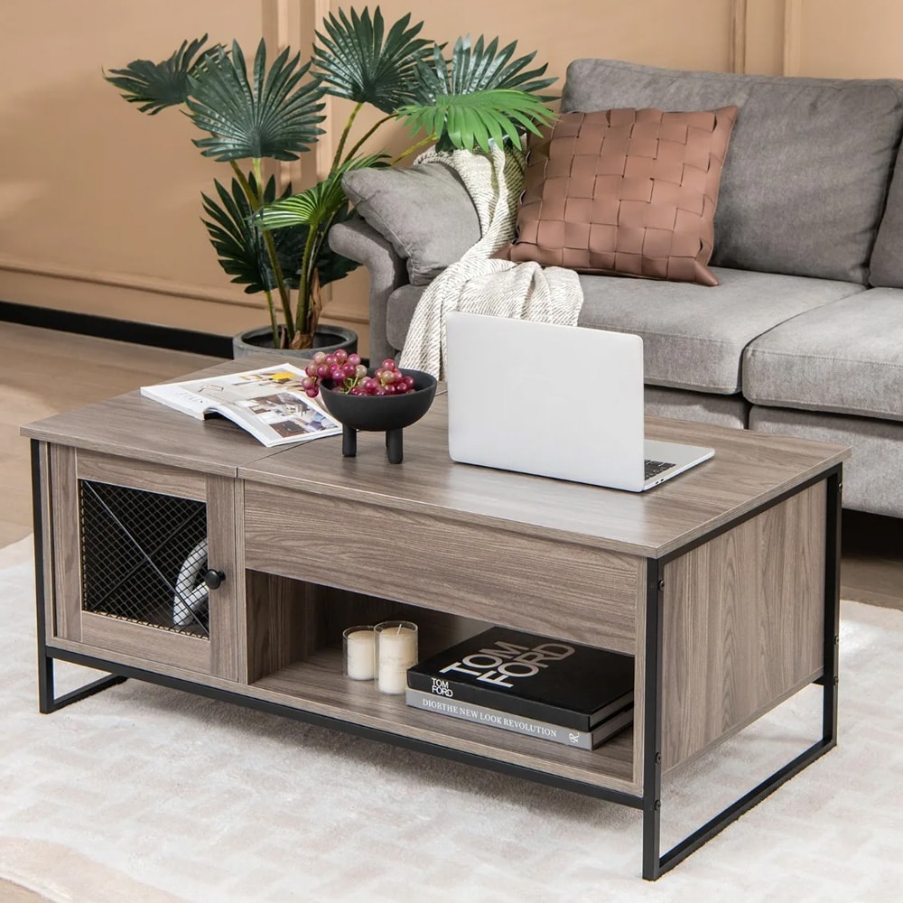 Sohvapöytä nostettavalla kannella ja säilytystilalla