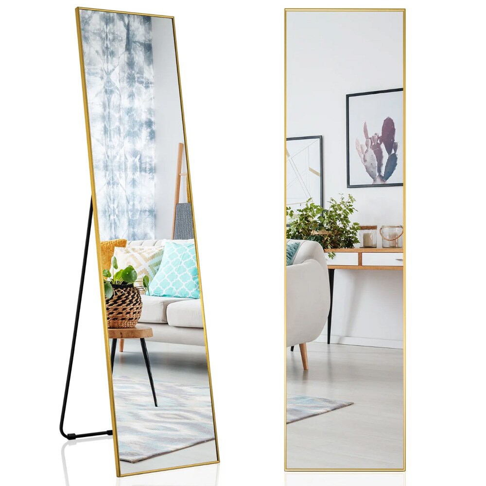 Täyspitkä peili 160 × 40 cm – Kulta