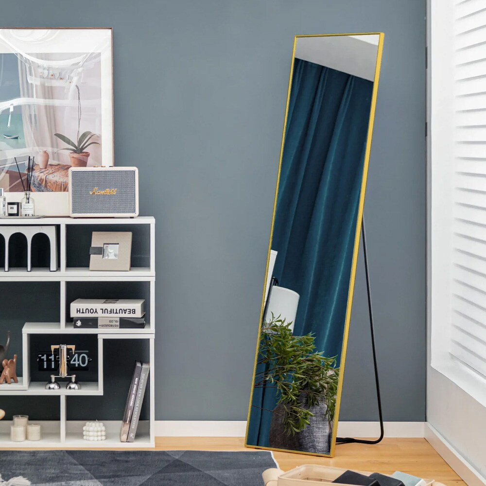 Täyspitkä peili 160 × 40 cm – Kulta