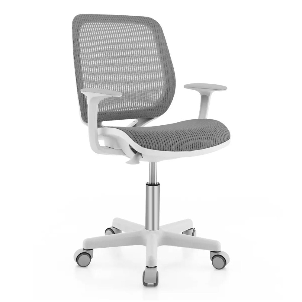 Ergonominen työtuoli lapsille 6–15 v – Harmaa