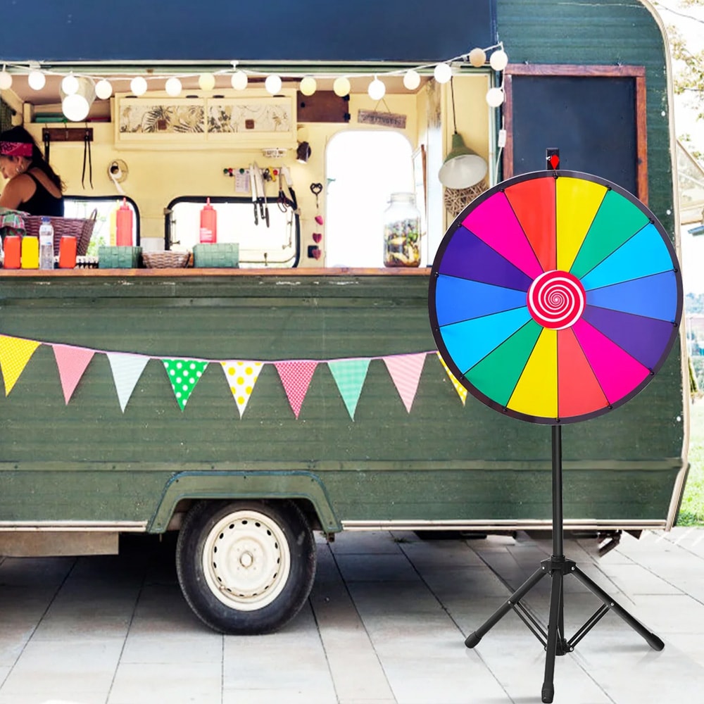 Onnenpyörä kilpailuihin ja peleihin, säädettävä lattiateline