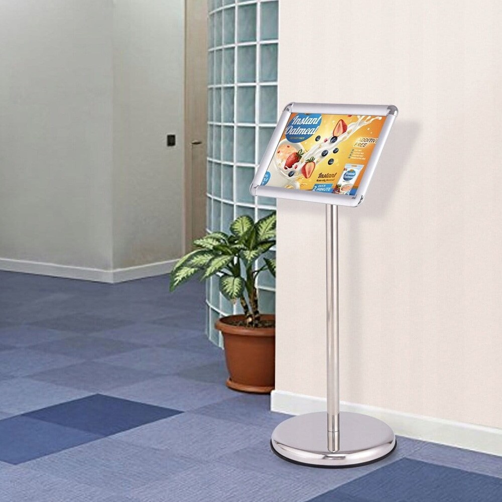 A4-tietoteline kääntyvällä kehyksellä ja säädettävällä korkeudella