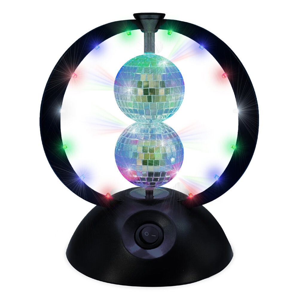 PartyFunLights pyörivä monivärinen LED-diskopallo