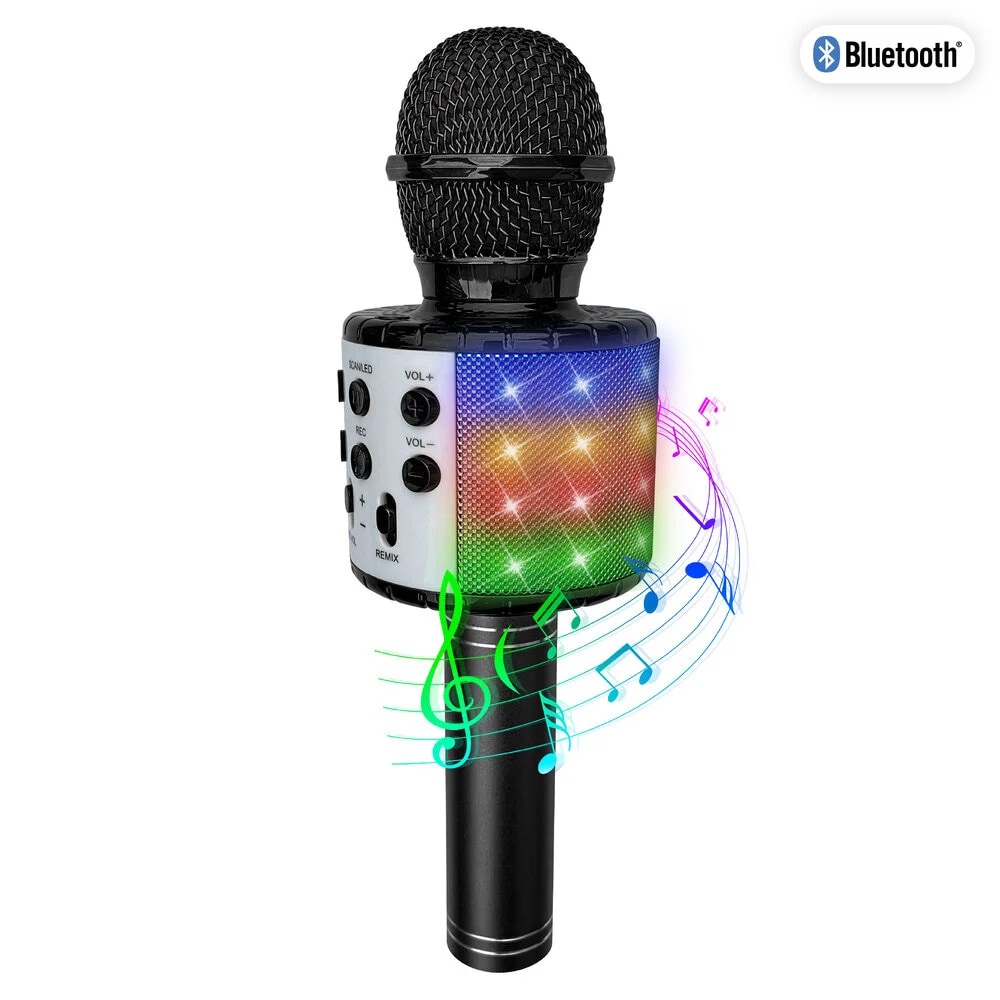 PartyFunLights Bluetooth-karaokemikrofoni, jossa on kaiutin