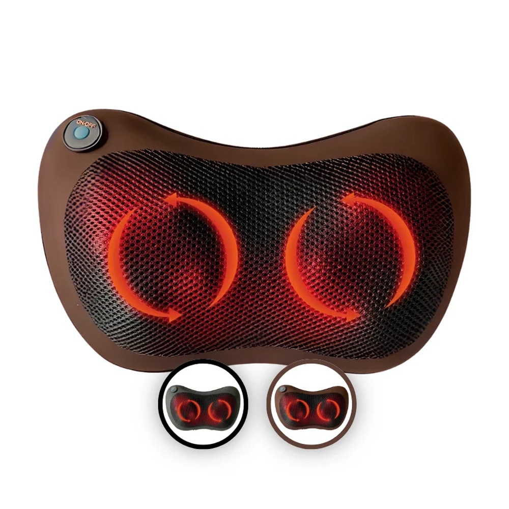 Herzberg Shiatsu-hierontatyyny lämpötoiminnolla