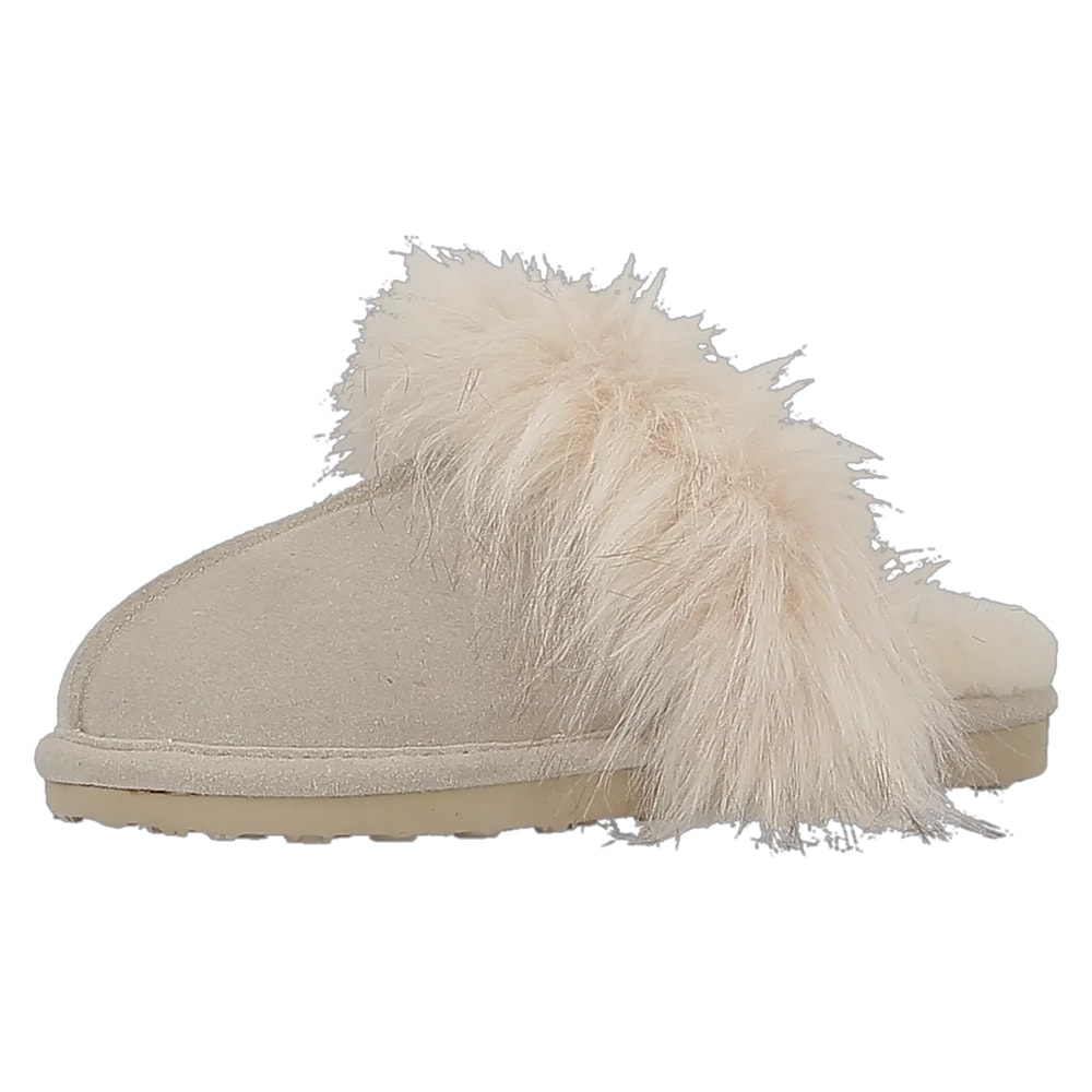 Axelda Nancy lampaannahkatossut mokkaa – Sand/off white – Koko 40