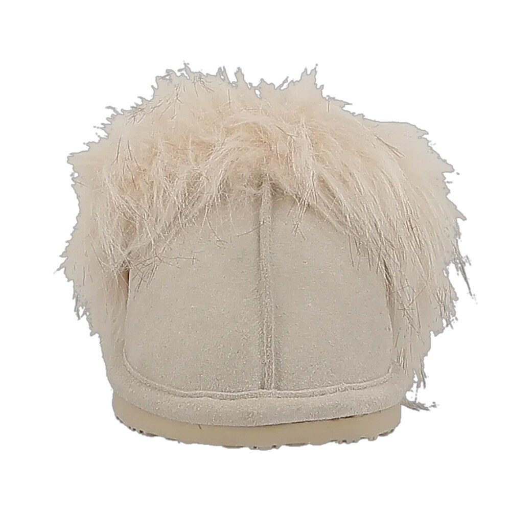 Axelda Nancy lampaannahkatossut mokkaa – Sand/off white – Koko 41
