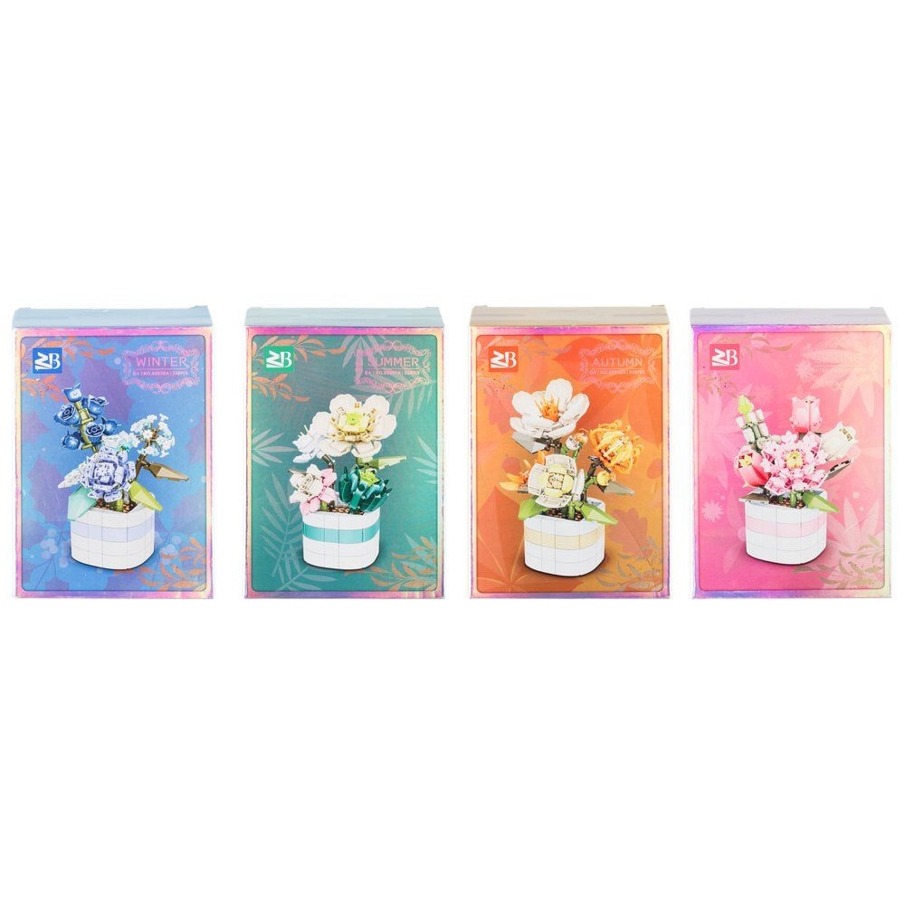 Rakennuspalikat - Kukkia ruukussa