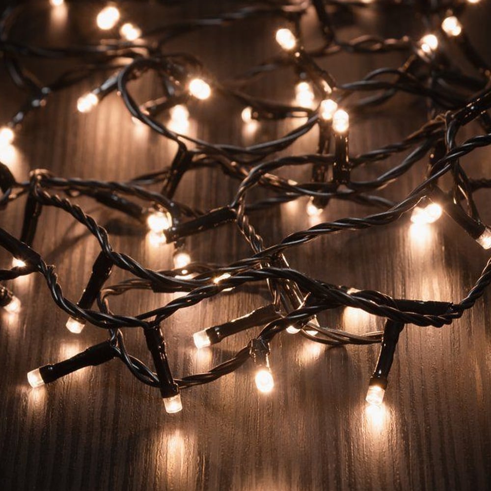 Valonketju 600 LED lämmin valkoinen 30 m – sisä- ja ulkokäyttöön