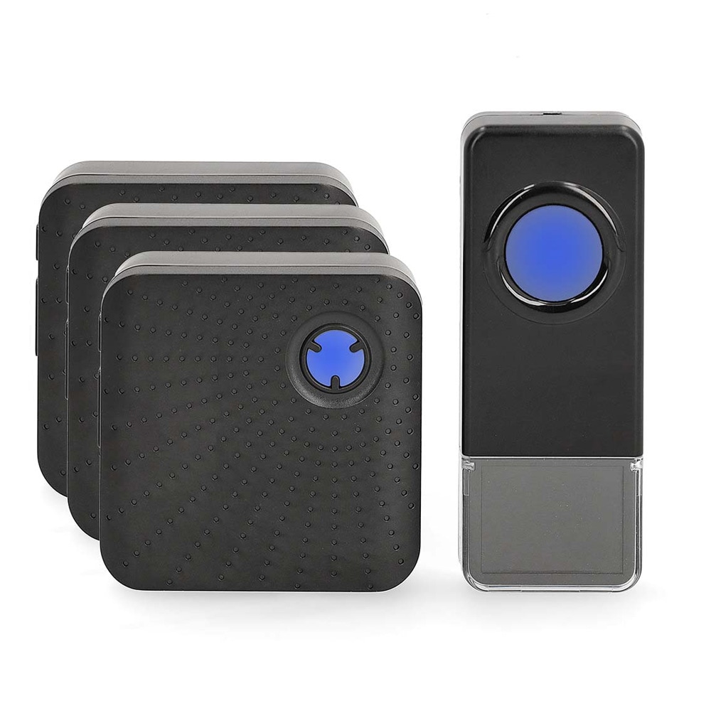 Nedis langaton ovikello, jossa on kolme vastaanotinta