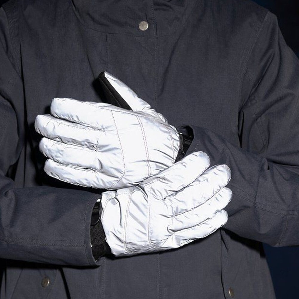 Vettä hylkivät heijastavat käsineet koko 9