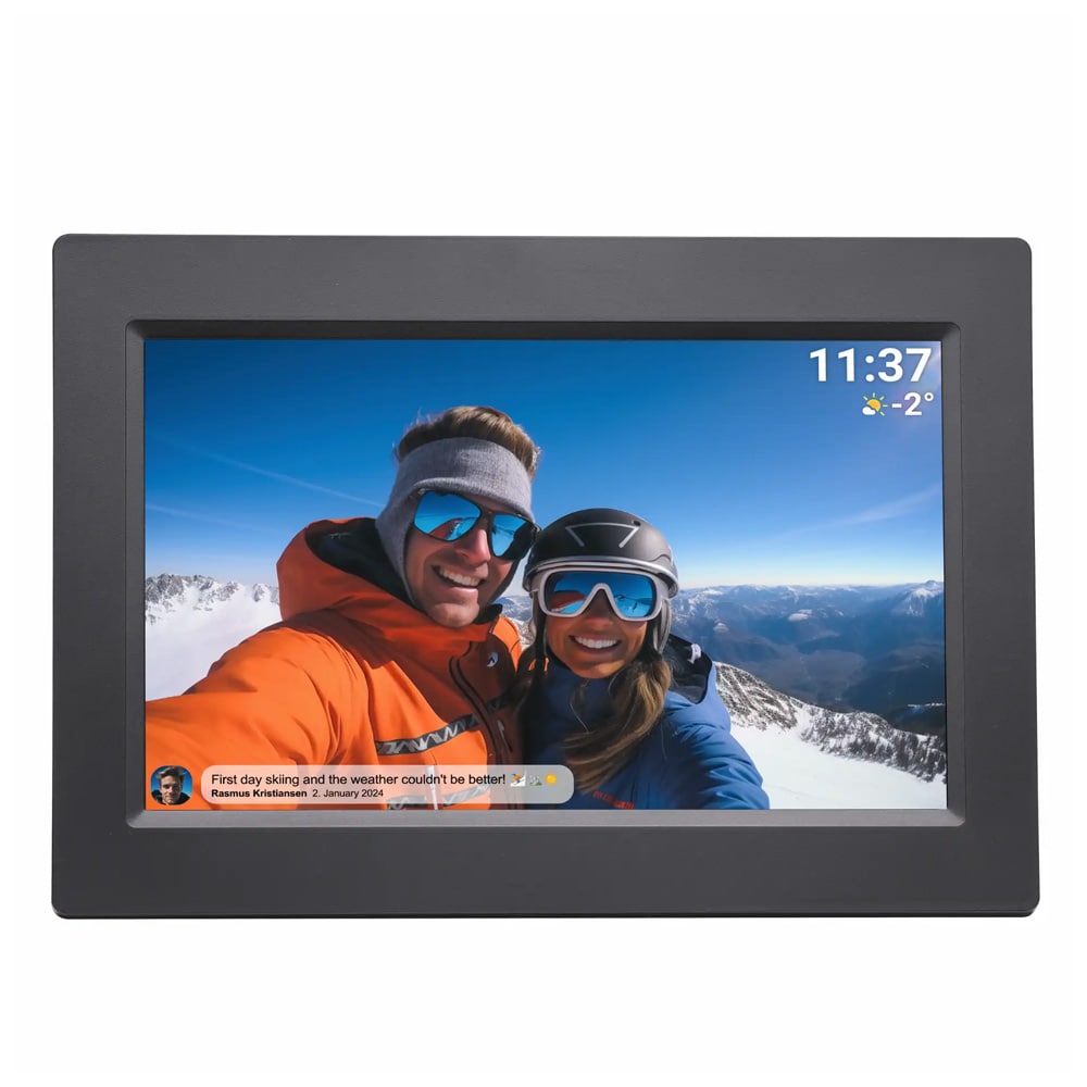 Denver WiFi-valokuvakehys 10,1" Frameo - Svart kanssa - Svart