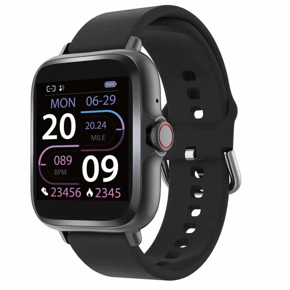 Denver Älykello, jossa on 1,44 tuuman näyttö - Svart