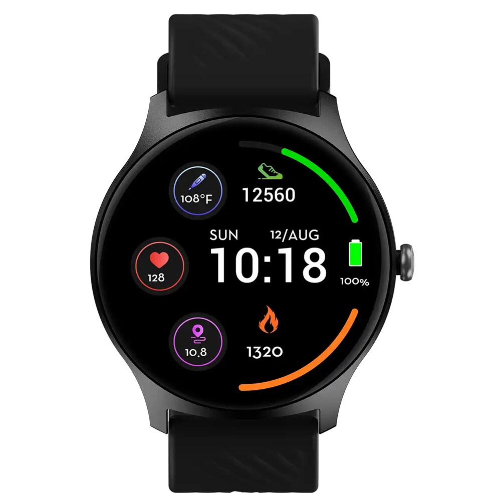 Denver 1,43" AMOLED älykello SpO₂-, verenpaine- ja sykemittauksella, Bluetooth-puhelut, IP67