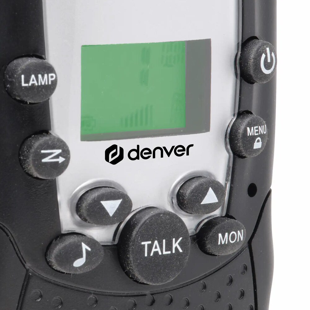 Denver walkie-talkie -setti – 3–5 km kantama, 8 kanavaa ja VOX handsfree