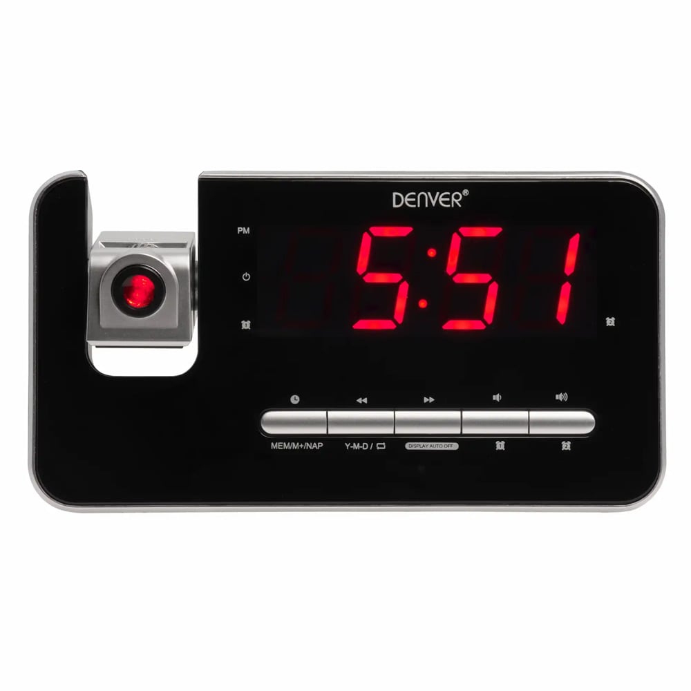 Denver herätyskello Bluetoothilla – 15 W langaton lataus, FM-radio ja 2×5 W kaiuttimet