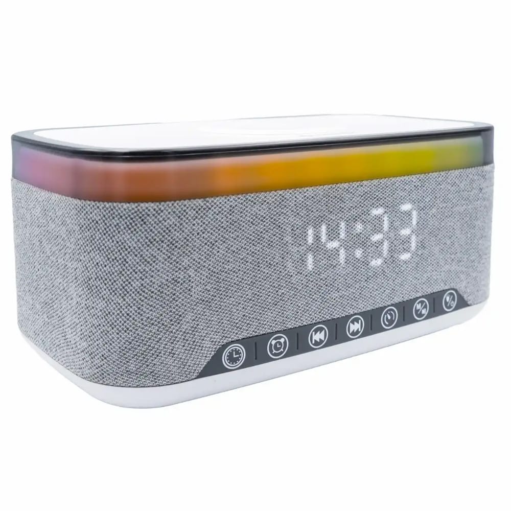 Denver Bluetooth-herätyskello – langaton lataus 15 W, FM-radio