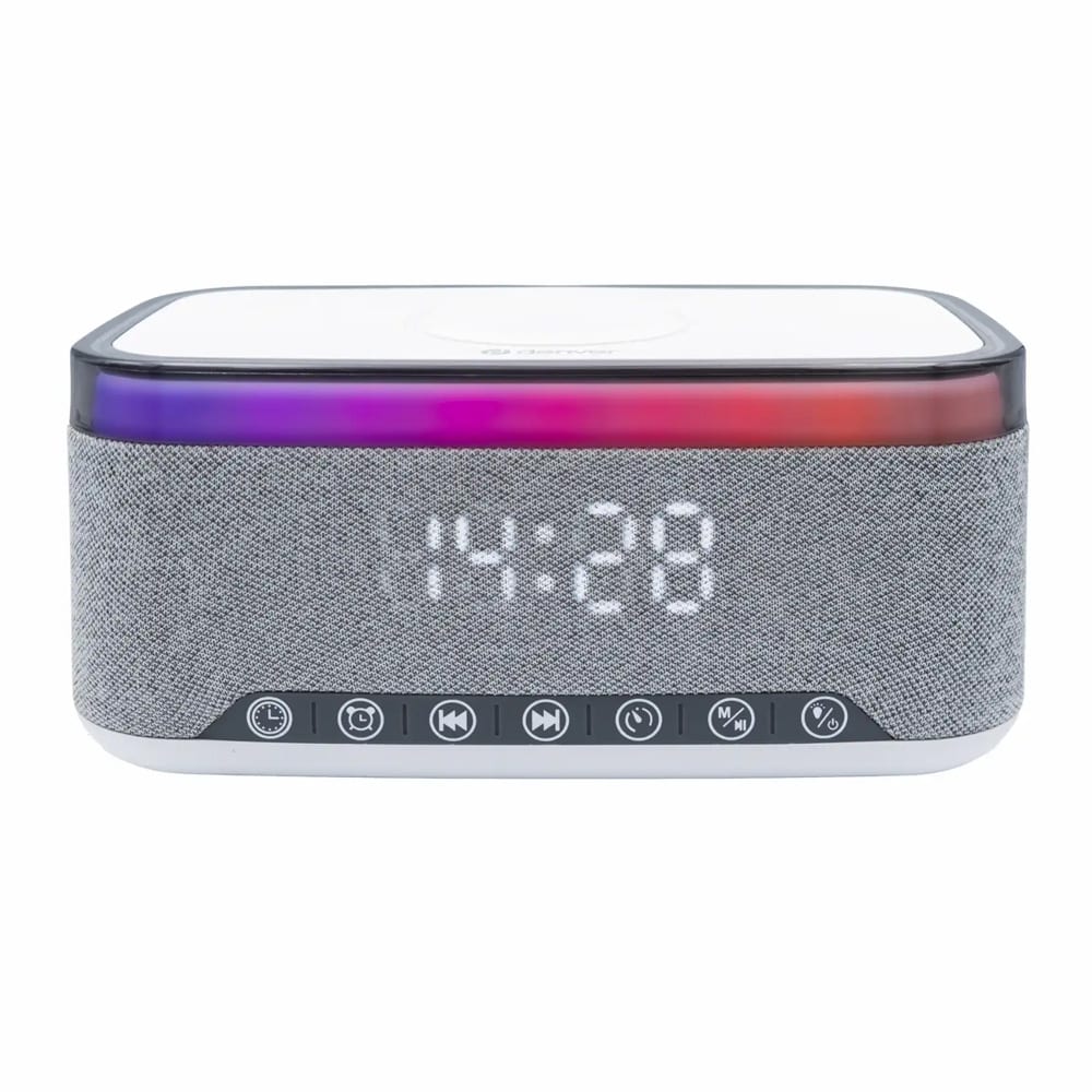 Denver Bluetooth-herätyskello – langaton lataus 15 W, FM-radio