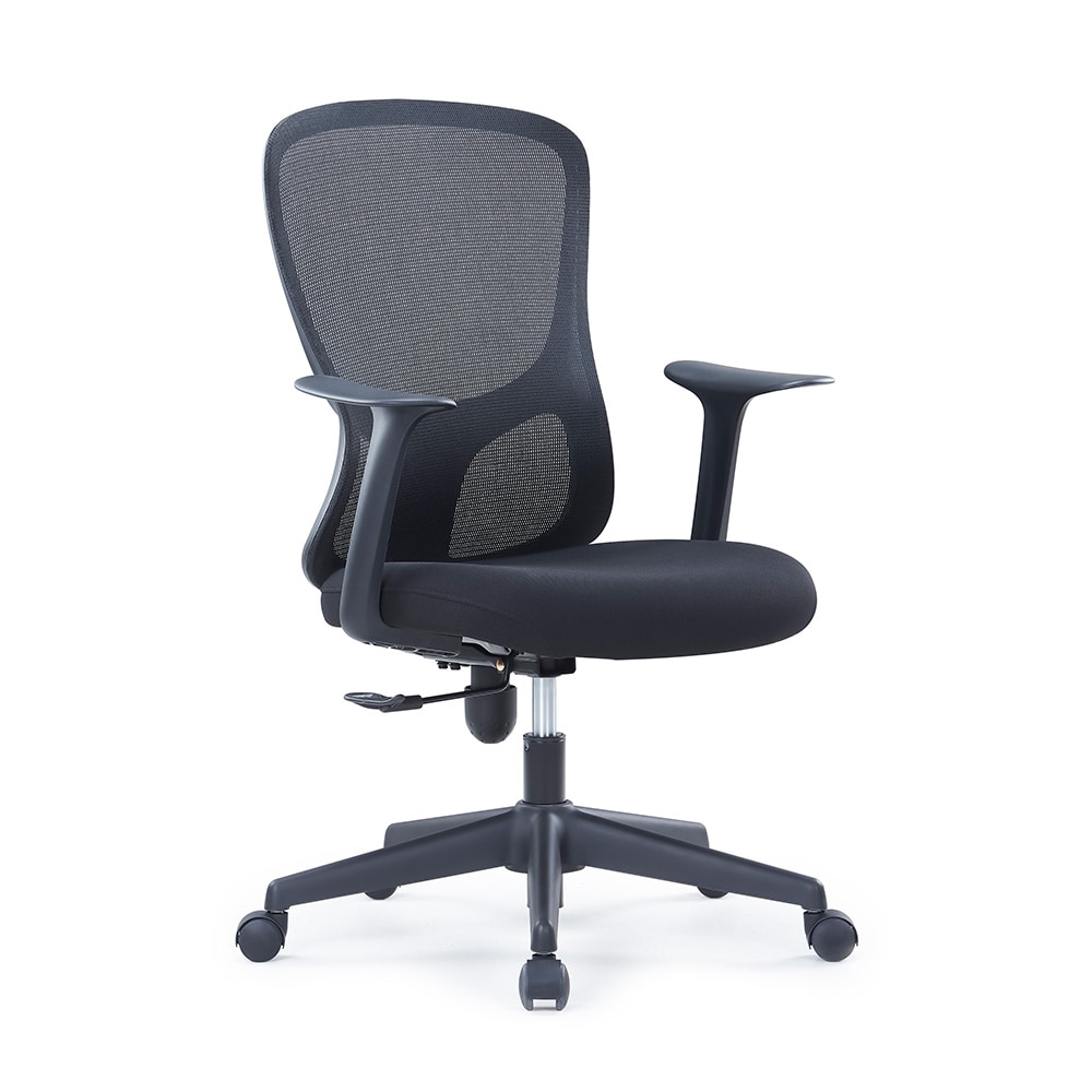 Korkeussäädettävä kirjoituspöydän tuoli, svart verkko