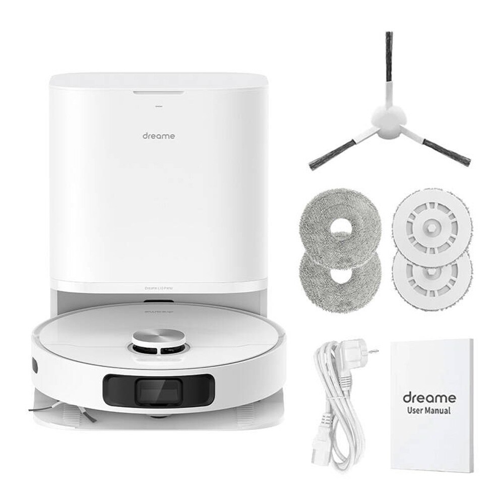Dreame L10 Prime robotti-imuri 4000 Pa / siivousrobotti / moppausrobotti, jossa on märkäpyyhintä