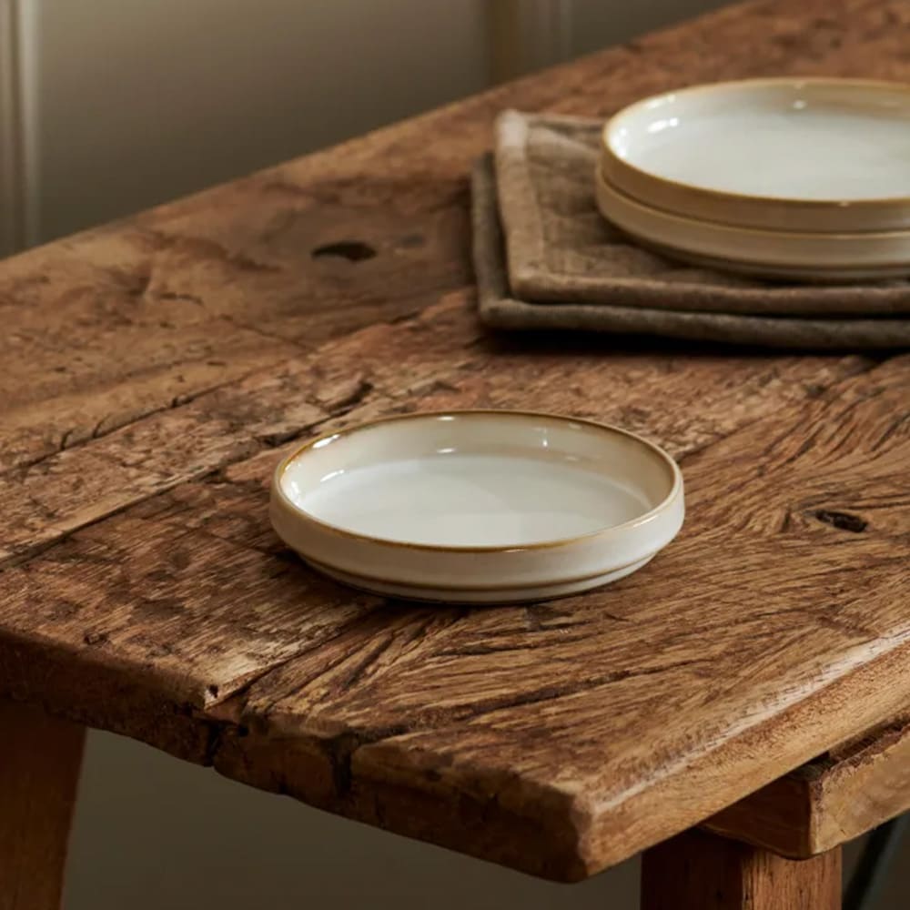 Mineraalimarmori keraaminen lautanen 12,7cm - Valkoinen