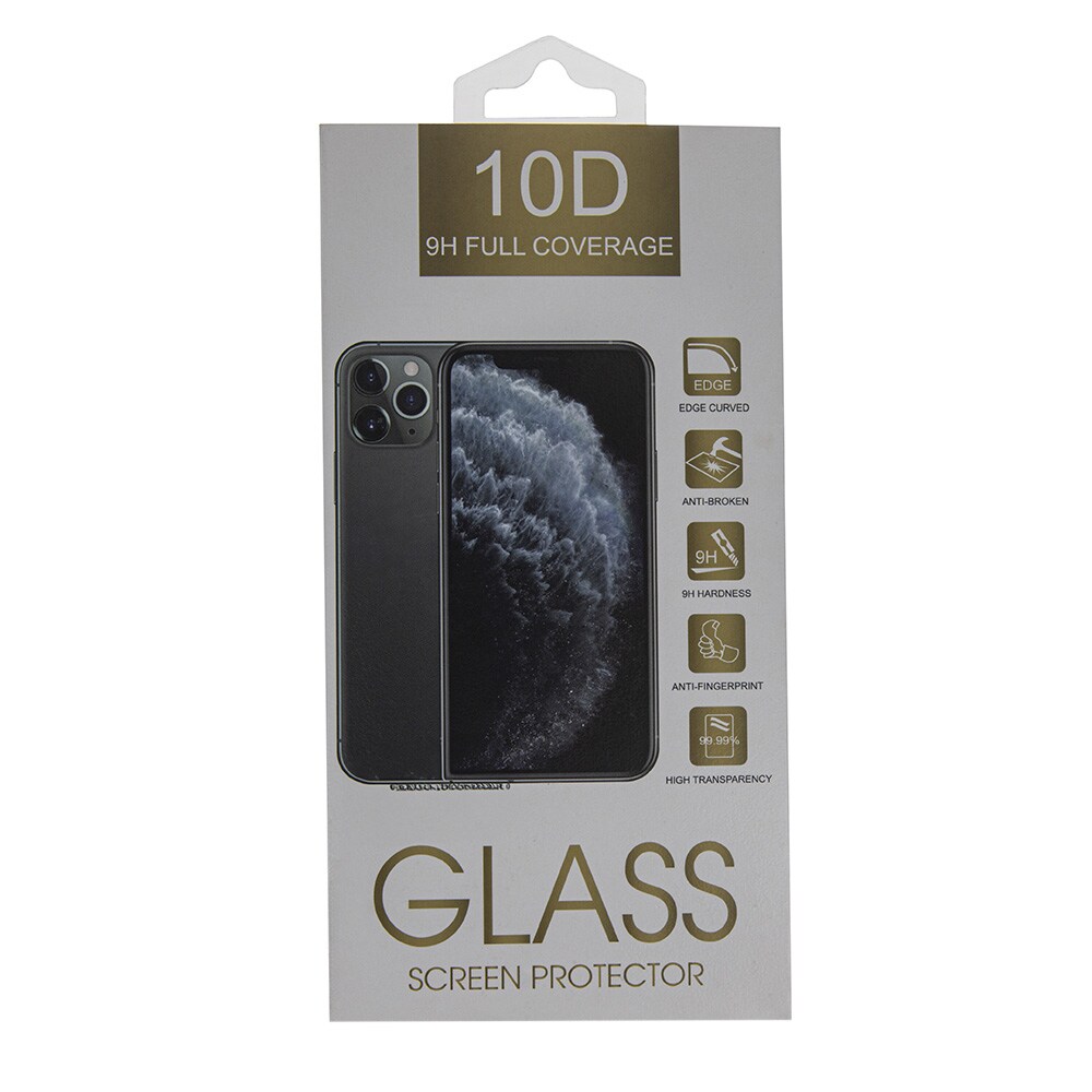 Karkaistu suojakalvo 10D näytölle Motorola Moto G75 - Svart Frame