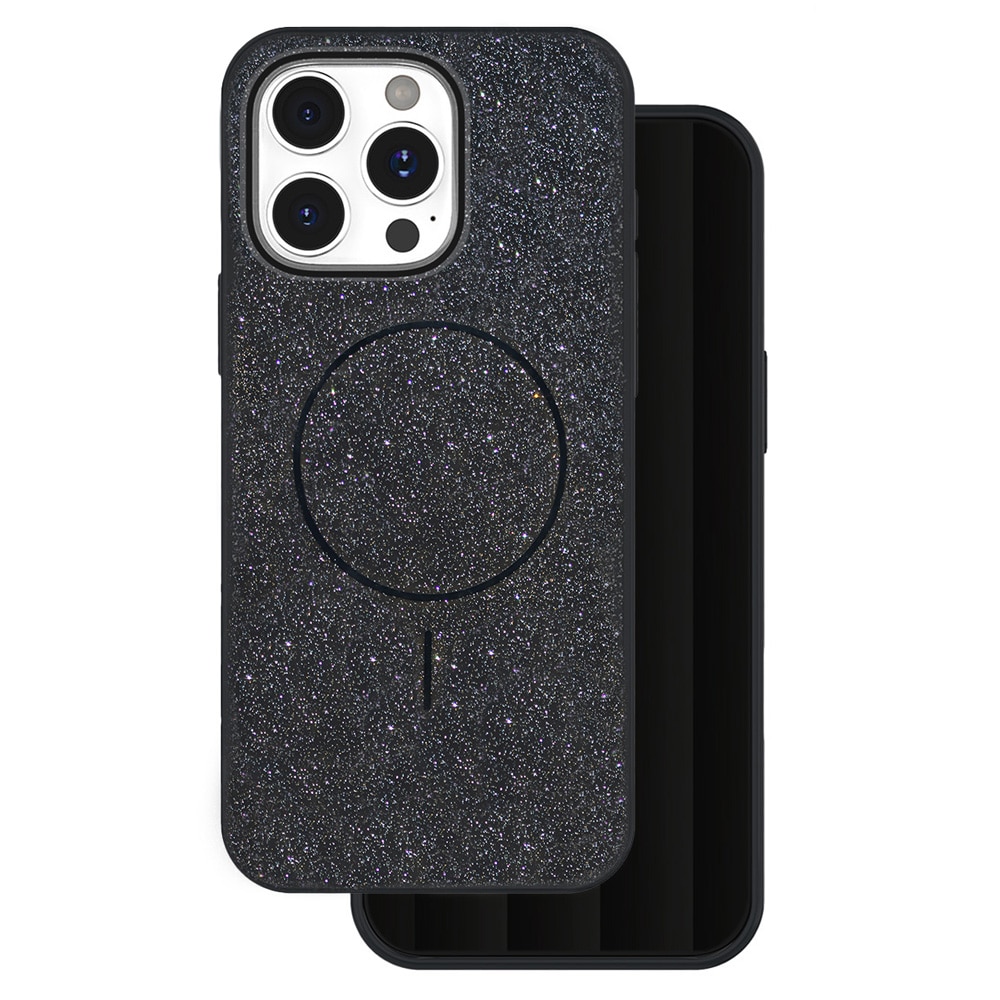 Kimaltava kuori iPhone 16 Pro Max - musta