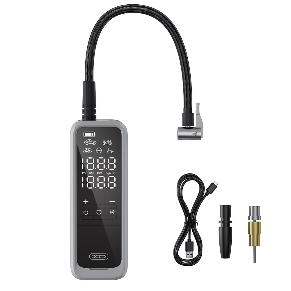 XO Ladattava Ilmapumppu 5000 mAh akulla