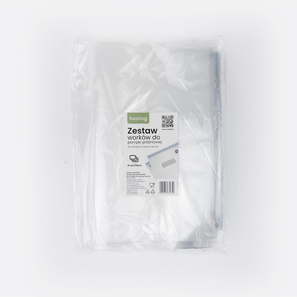 Huslog tyhjiöpussit – 15-pakkaus 3 eri kokoa