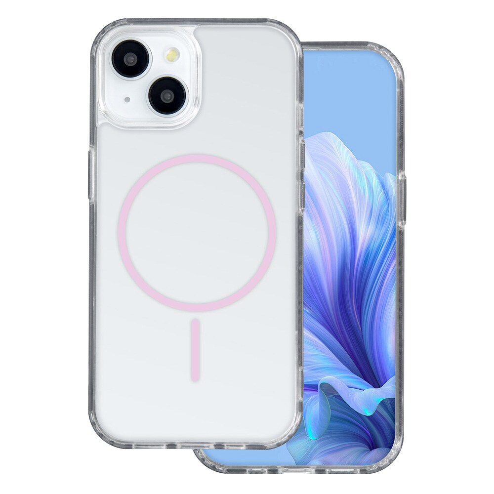 MagSafe-kuori iPhone 17 Air – vaaleanpunainen / läpinäkyvä