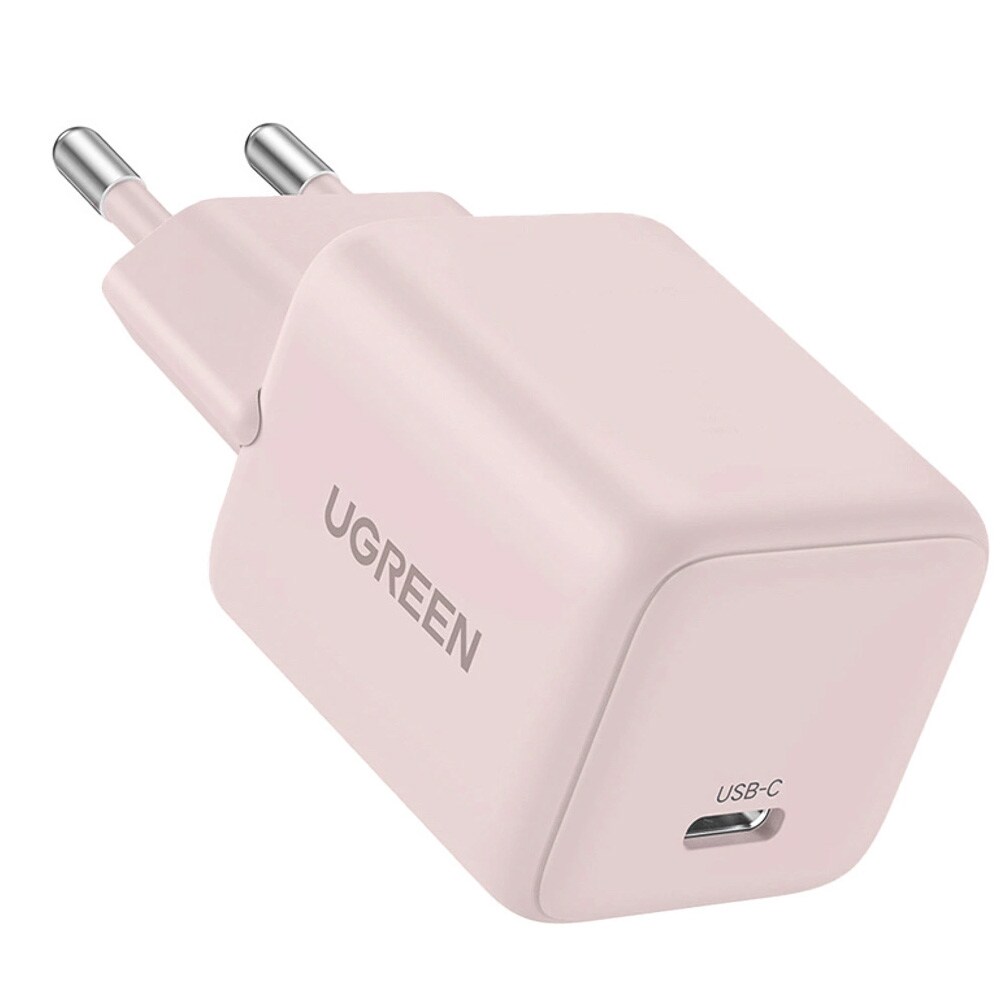 Ugreen GaN 20W USB-C-laturi – Vaaleanpunainen
