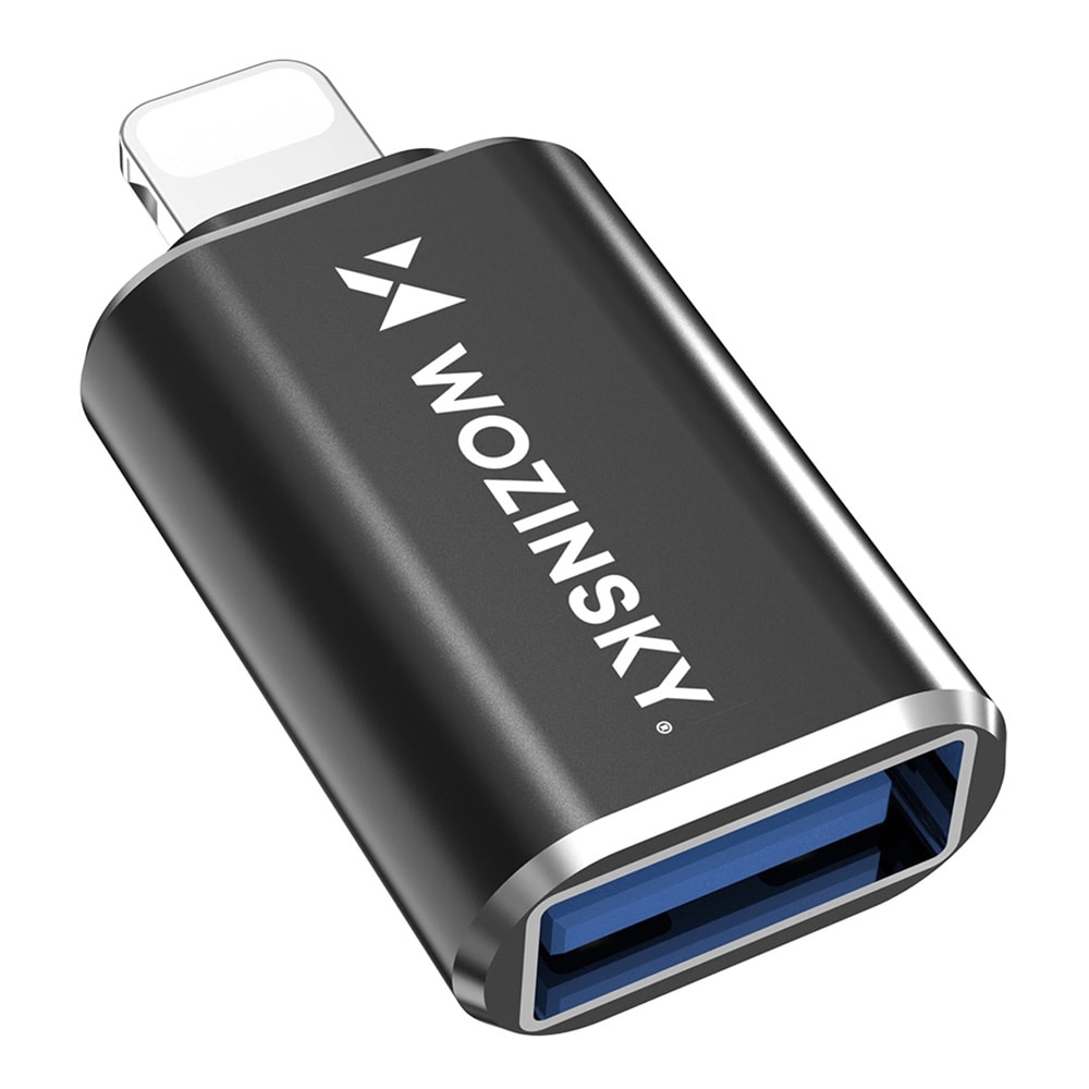 Wozinsky OTG USB-sovitin Lightning USB:hen - Svart