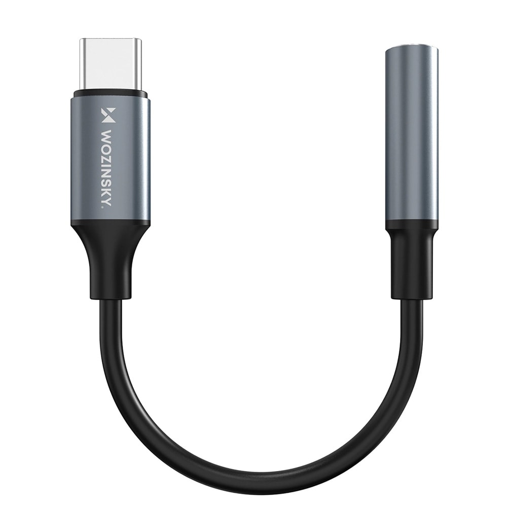 Wozinsky Äänisovitin USB-C - 3,5 mm - Svart