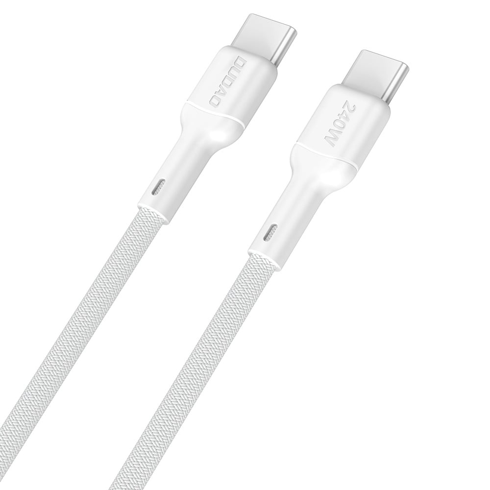 Dudao USB-C PD 240 W -pikalatauskaapeli 2 m – valkoinen
