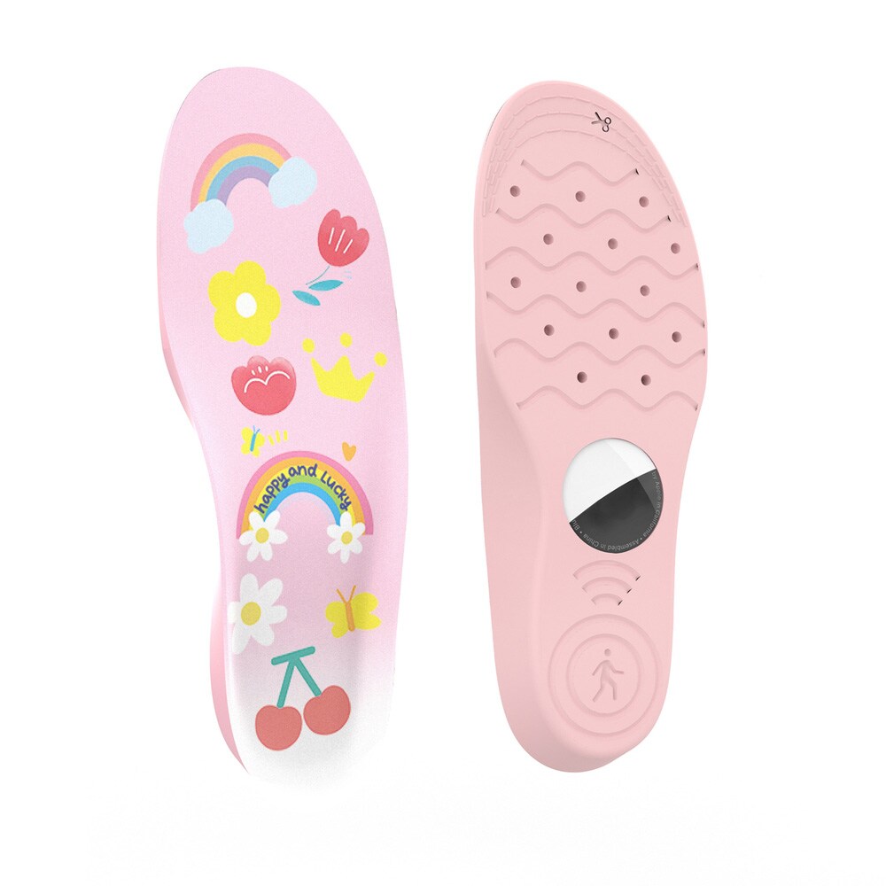 Lasten pohjallinen AirTag-pidikkeellä 155–170 mm – vaaleanpunainen