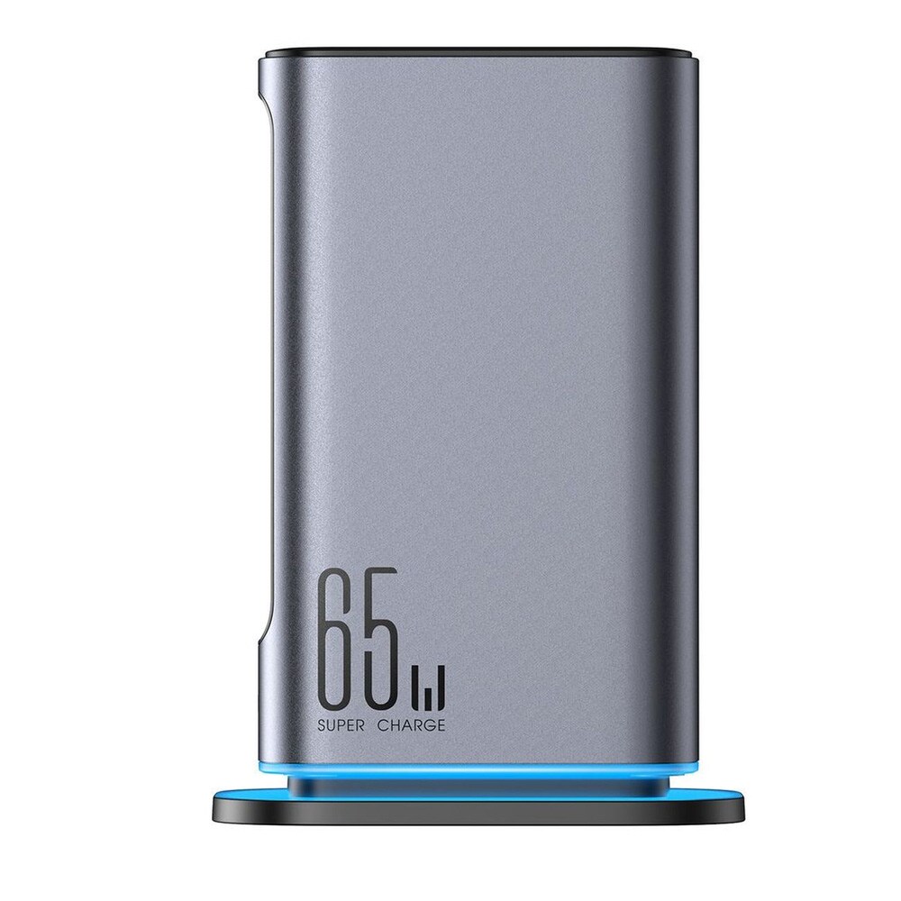 Joyroom GaN 65W latausasema 4×USB-C + 2×USB-A – harmaa